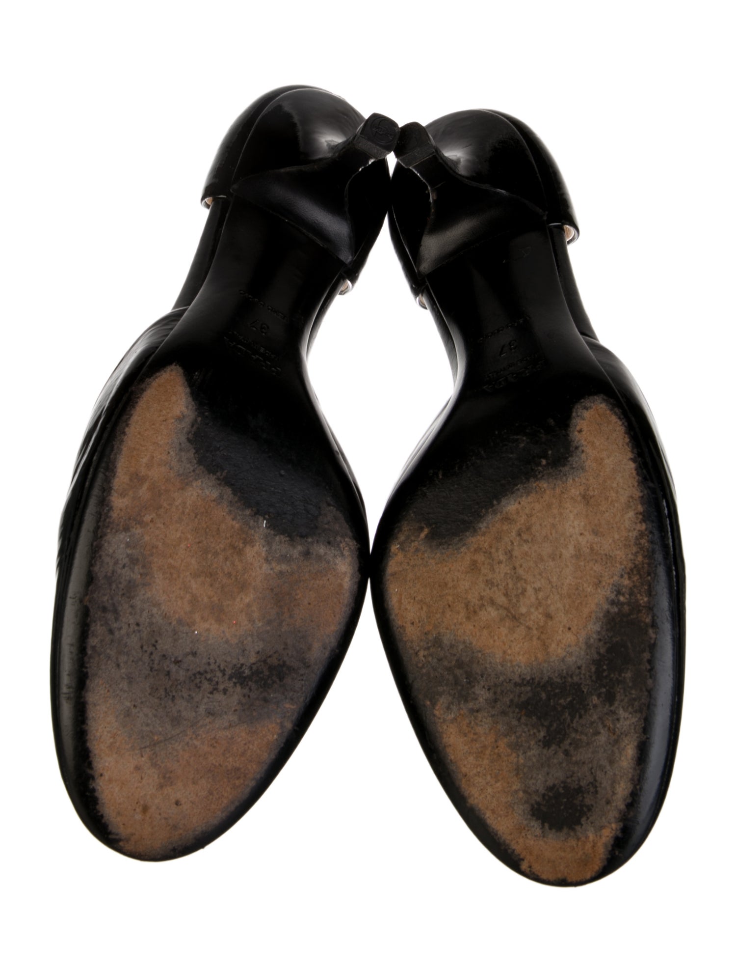 Prada Patent Leather D'Orsay Pumps